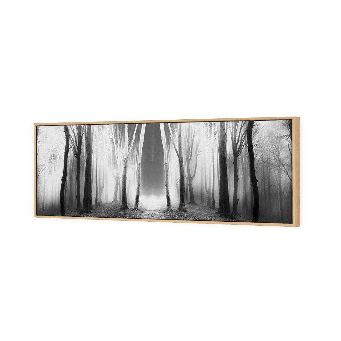 Luminous Forest, B&W Canvas Art Luminous Forest, B&W Canvas Art -WALL ART DESGIN SALE luminous forest bw canvas art 60x20cm oak frame 579485
