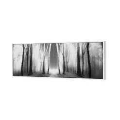 Luminous Forest, B&W Canvas Art 5 Luminous Forest, B&W Canvas Art -WALL ART DESGIN SALE luminous forest bw canvas art 60x20cm white frame 492809