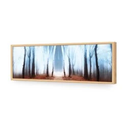 Luminous Forest (long) 17 Luminous Forest (long) -WALL ART DESGIN SALE luminous forest long acrylic glass no border oak frame 90x30cm 984416