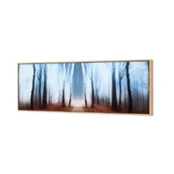 Luminous Forest (long) 6 Luminous Forest (long) -WALL ART DESGIN SALE luminous forest long canvas oak floating frame 60x20cm 792690