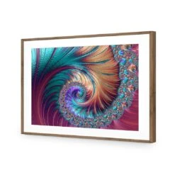 Luxe Spiral Acrylic Print Art -WALL ART DESGIN SALE luxe spiral acrylic print art with border natural frame 45x30cm 207421 7f8ee82b a9ce 4c42 8791 34c2c13d7447