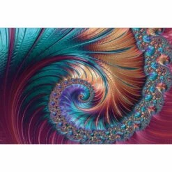 Luxe Spiral Canvas Art