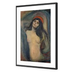 Madonna By Edvard Munch -WALL ART DESGIN SALE madonna by edvard munch acrylic glass with border black frame 45x30cm 742634