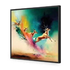 Magic Flight -WALL ART DESGIN SALE magic flight acrylic glass no border black frame 37x37cm 583193