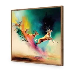 Magic Flight -WALL ART DESGIN SALE magic flight acrylic glass no border natural frame 37x37cm 498151