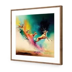 Magic Flight -WALL ART DESGIN SALE magic flight acrylic glass with border natural frame 37x37cm 765348