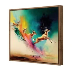 Magic Flight -WALL ART DESGIN SALE magic flight canvas natural floating frame 37x37cm 778592
