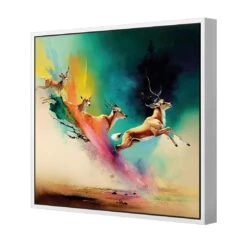 Magic Flight -WALL ART DESGIN SALE magic flight canvas white floating frame 37x37cm 487639
