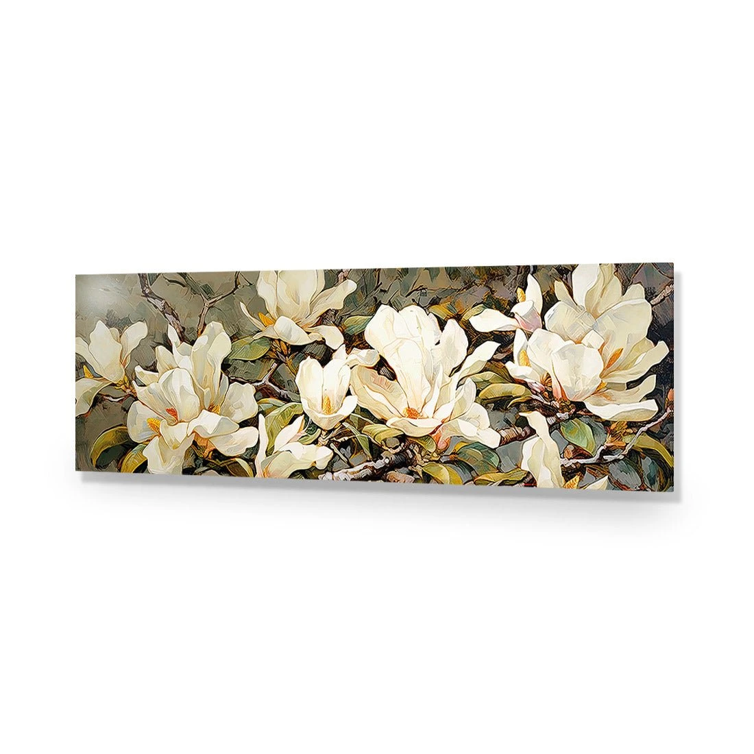 Magnolia Branch Magnolia Branch -WALL ART DESGIN SALE magnolia branch acrylic glass no border no frame 90x30cm 160304