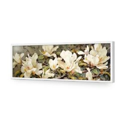 Magnolia Branch 16 Magnolia Branch -WALL ART DESGIN SALE magnolia branch acrylic glass no border white frame 90x30cm 956767