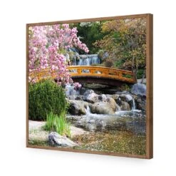 Magnolia Garden Bridge (square) -WALL ART DESGIN SALE magnolia garden bridge square canvas stretched canvas 37x37cm 114391