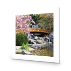 Magnolia Garden Bridge (square) -WALL ART DESGIN SALE magnolia garden bridge square canvas stretched canvas 37x37cm 470739