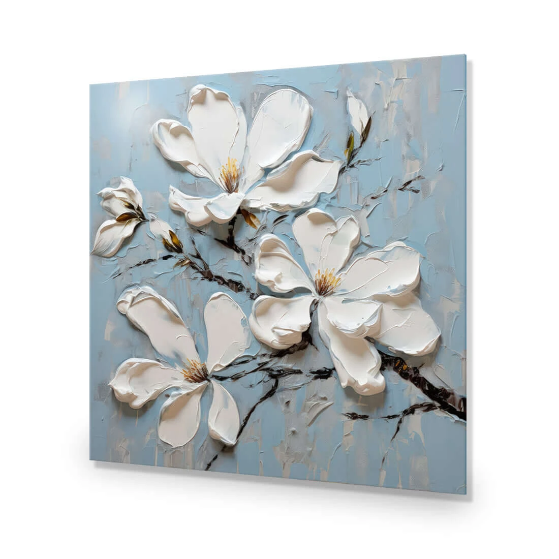 Magnolia on Blue I Magnolia On Blue I -WALL ART DESGIN SALE magnolia on blue i acrylic glass no border no frame 37x37cm 425766