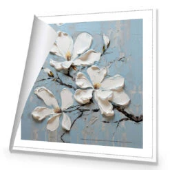 Magnolia On Blue I 8 Magnolia On Blue I -WALL ART DESGIN SALE magnolia on blue i canvas rolled canvas 37x37cm 756902