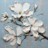 Magnolia On Blue I -WALL ART DESGIN SALE magnolia on blue i canvas stretched canvas 37x37cm 365133