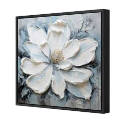 Magnolia On Blue II -WALL ART DESGIN SALE magnolia on blue ii canvas black frame 37x37cm 301617