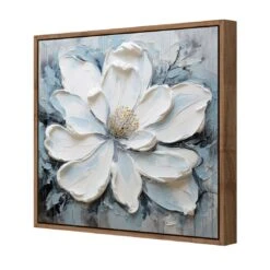 Magnolia On Blue II -WALL ART DESGIN SALE magnolia on blue ii canvas natural frame 37x37cm 597670