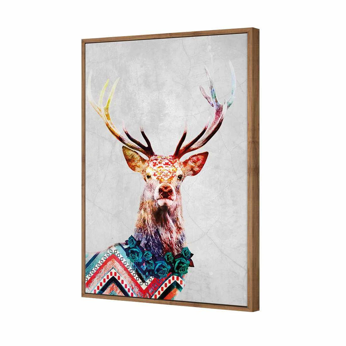 Majestic Deer Mosaic Canvas Art Majestic Deer Mosaic Canvas Art -WALL ART DESGIN SALE majestic deer mosaic canvas art 45x30cm natural frame 876169