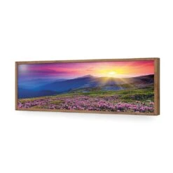 Make Believe Sunrise (long) -WALL ART DESGIN SALE make believe sunrise long acrylic glass no border natural frame 90x30cm 559472