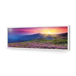 Make Believe Sunrise (long) -WALL ART DESGIN SALE make believe sunrise long acrylic glass no border white frame 90x30cm 643914