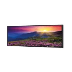 Make Believe Sunrise (long) -WALL ART DESGIN SALE make believe sunrise long canvas black floating frame 60x20cm 234731