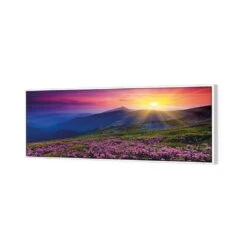 Make Believe Sunrise (long) -WALL ART DESGIN SALE make believe sunrise long canvas white floating frame 60x20cm 355991