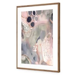 Marble Haze I -WALL ART DESGIN SALE marble haze i acrylic glass with border natural frame 45x30cm 760826