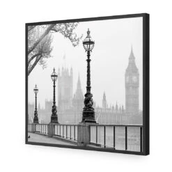 Misty London (square) 15 Misty London (square) -WALL ART DESGIN SALE misty london square acrylic glass no border black frame 37x37cm 627972