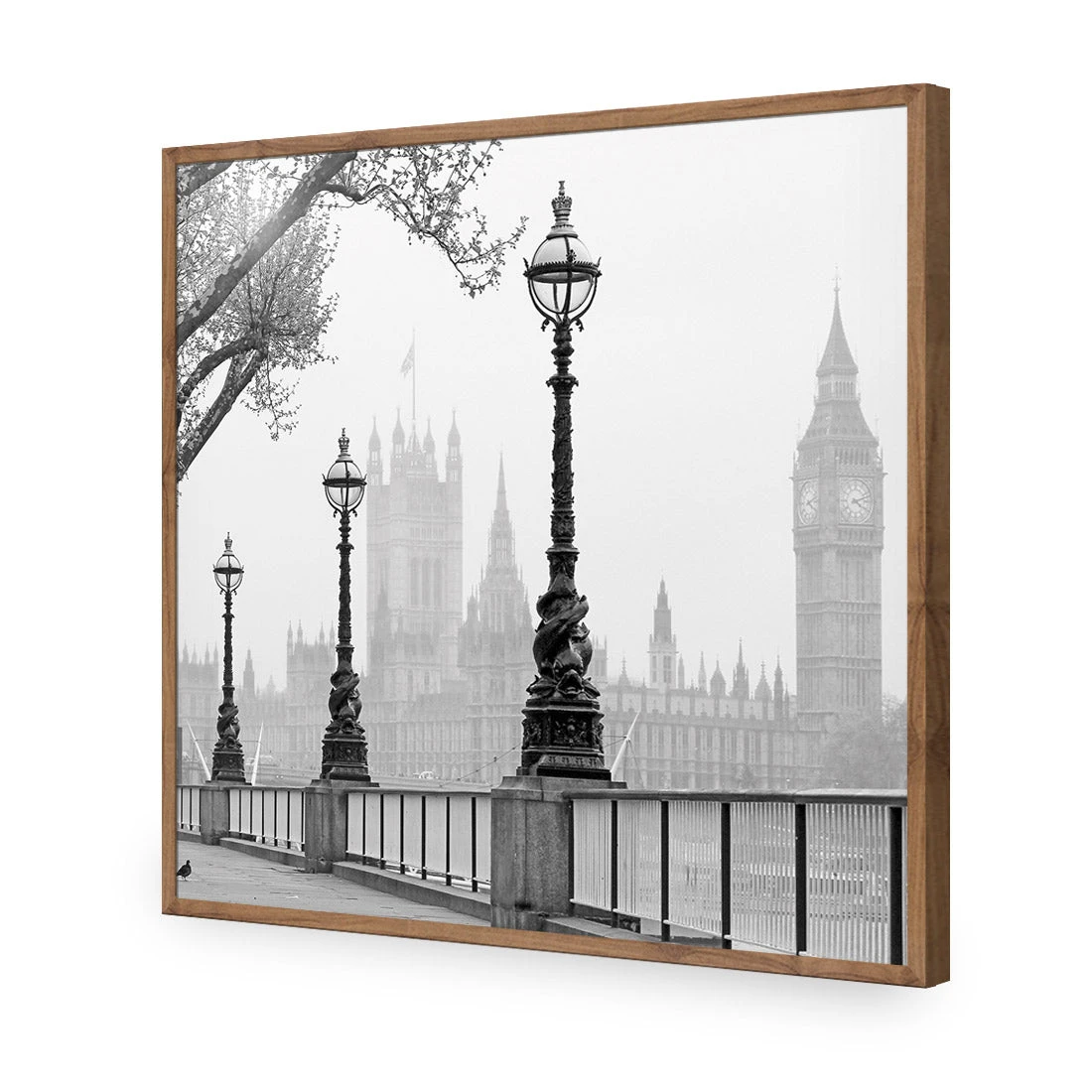 Misty London (square) Misty London (square) -WALL ART DESGIN SALE misty london square acrylic glass no border natural frame 37x37cm 624827