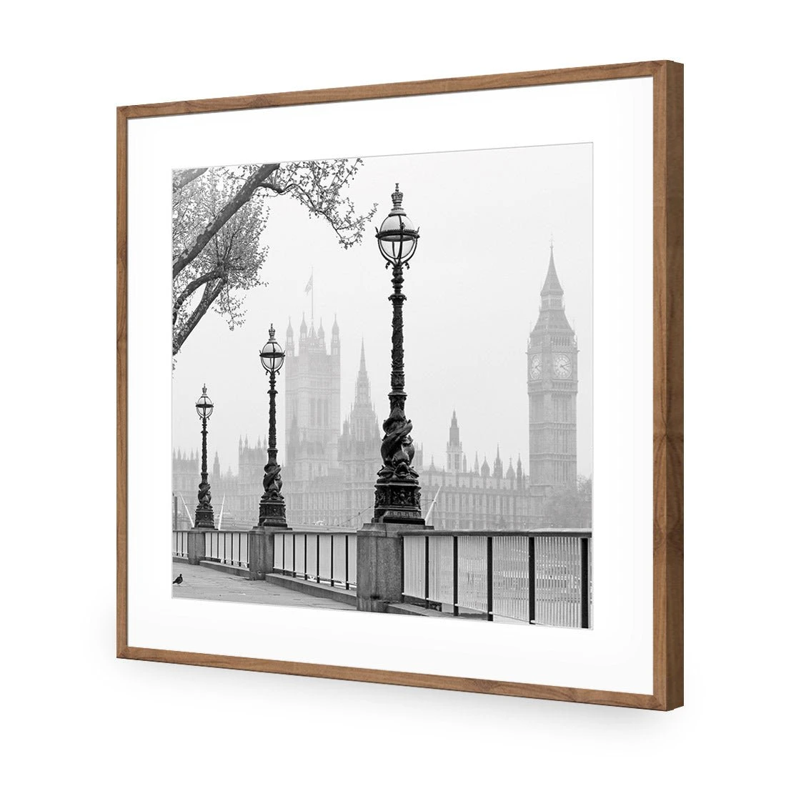 Misty London (square) Misty London (square) -WALL ART DESGIN SALE misty london square acrylic glass with border natural frame 37x37cm 981187