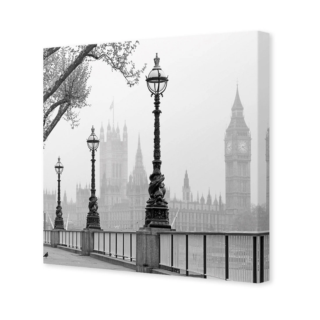 Misty London (square) Misty London (square) -WALL ART DESGIN SALE misty london square canvas stretched canvas 37x37cm 925760