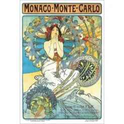 Monaco By Alphonse Mucha