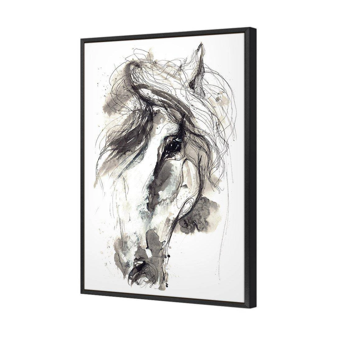 Monochrome Sketch Horse Canvas Art Monochrome Sketch Horse Canvas Art -WALL ART DESGIN SALE monochrome sketch horse canvas art 45x30cm black frame 756845