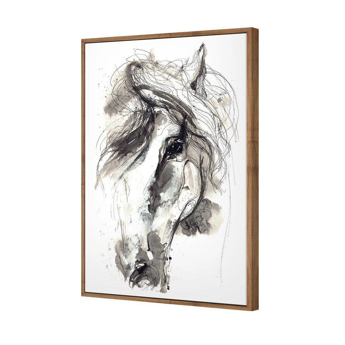 Monochrome Sketch Horse Canvas Art Monochrome Sketch Horse Canvas Art -WALL ART DESGIN SALE monochrome sketch horse canvas art 45x30cm natural frame 162228