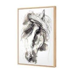 Monochrome Sketch Horse Canvas Art 7 Monochrome Sketch Horse Canvas Art -WALL ART DESGIN SALE monochrome sketch horse canvas art 45x30cm oak frame 578331
