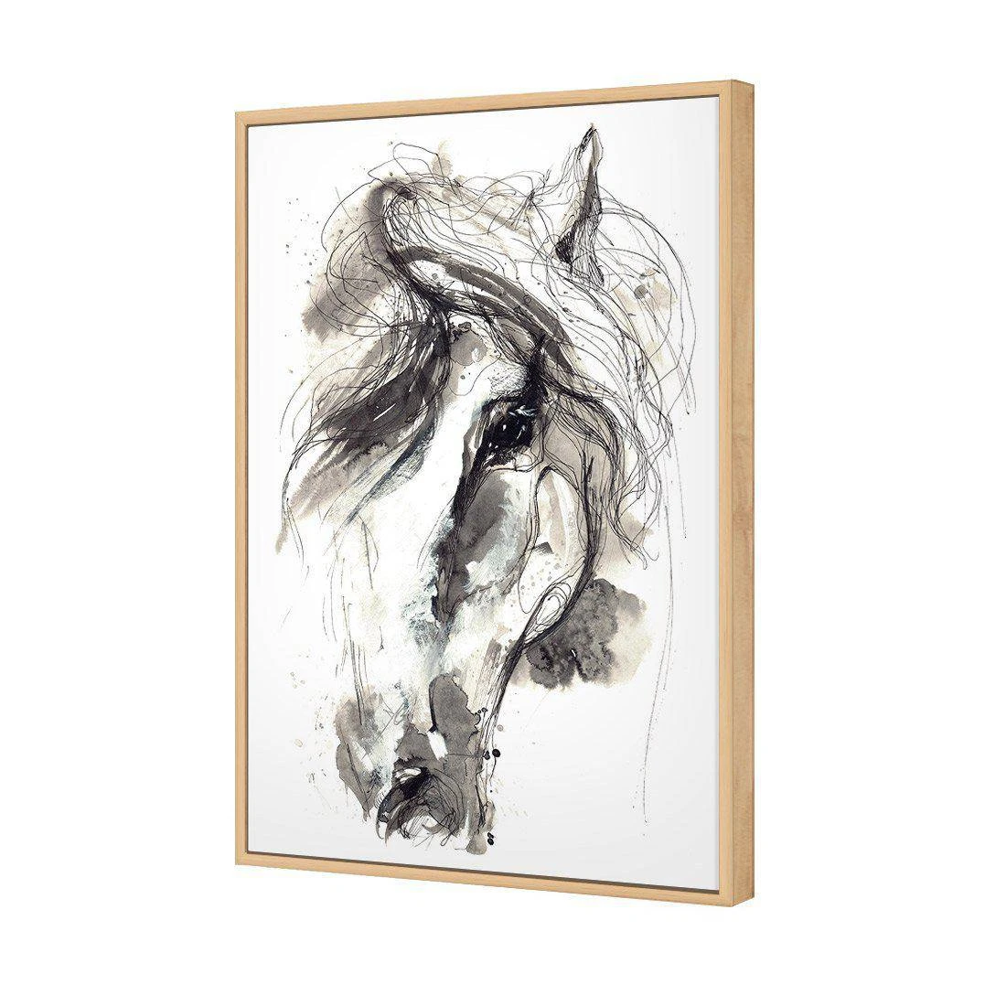 Monochrome Sketch Horse Canvas Art Monochrome Sketch Horse Canvas Art -WALL ART DESGIN SALE monochrome sketch horse canvas art 45x30cm oak frame 578331