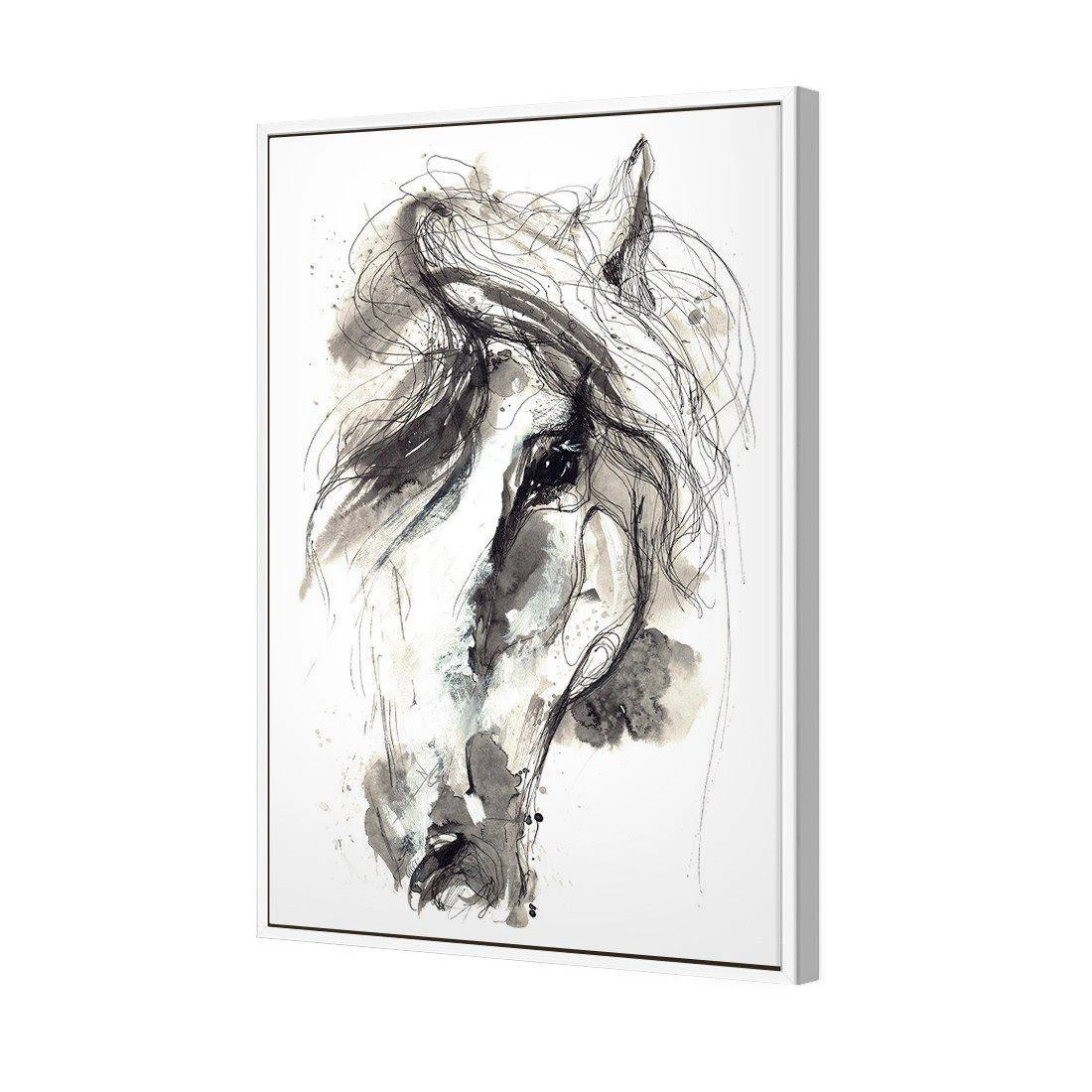 Monochrome Sketch Horse Canvas Art Monochrome Sketch Horse Canvas Art -WALL ART DESGIN SALE monochrome sketch horse canvas art 45x30cm white frame 331185