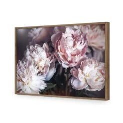 Moody Peonies 18 Moody Peonies -WALL ART DESGIN SALE moody peonies acrylic glass no border natural frame 45x30cm 225886