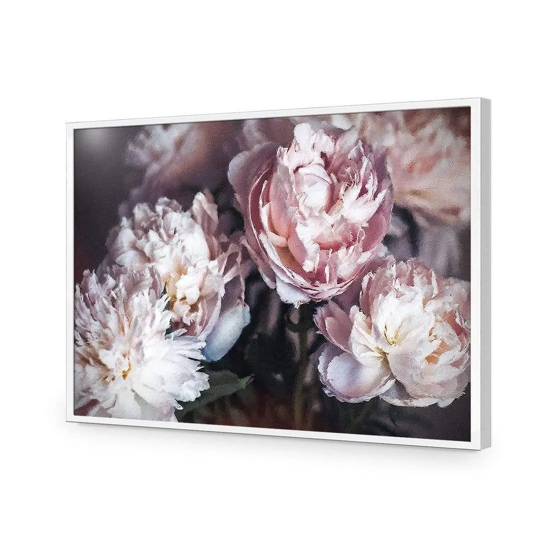 Moody Peonies Moody Peonies -WALL ART DESGIN SALE moody peonies acrylic glass no border white frame 45x30cm 123799