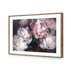 Moody Peonies 13 Moody Peonies -WALL ART DESGIN SALE moody peonies acrylic glass with border natural frame 45x30cm 660981