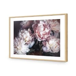Moody Peonies 12 Moody Peonies -WALL ART DESGIN SALE moody peonies acrylic glass with border oak frame 45x30cm 755952