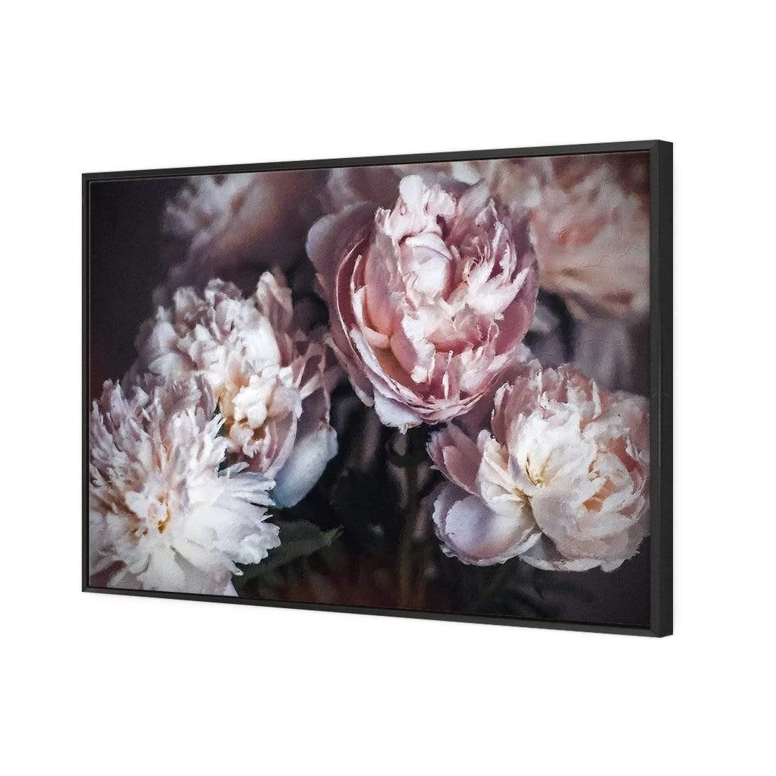 Moody Peonies Moody Peonies -WALL ART DESGIN SALE moody peonies canvas black floating frame 45x30cm 463213