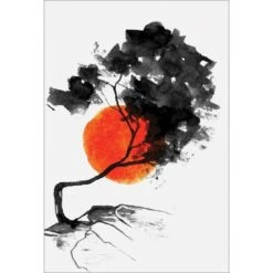 Moon Tree Canvas Art
