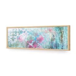 Moroccan Wall Patterns (long) -WALL ART DESGIN SALE moroccan wall patterns long acrylic glass no border oak frame 90x30cm 990931