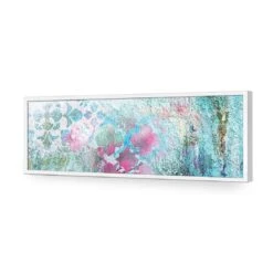 Moroccan Wall Patterns (long) -WALL ART DESGIN SALE moroccan wall patterns long acrylic glass no border white frame 90x30cm 230080