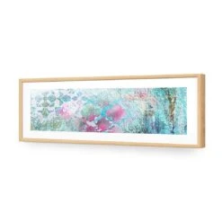 Moroccan Wall Patterns (long) -WALL ART DESGIN SALE moroccan wall patterns long acrylic glass with border oak frame 90x30cm 275710