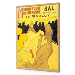 Moulin Rouge La Goulue By Toulouse-Lautrec 18 Moulin Rouge La Goulue By Toulouse-Lautrec -WALL ART DESGIN SALE moulin rouge la goulue by toulouse lautrec acrylic glass no border oak frame 45x30cm 535021