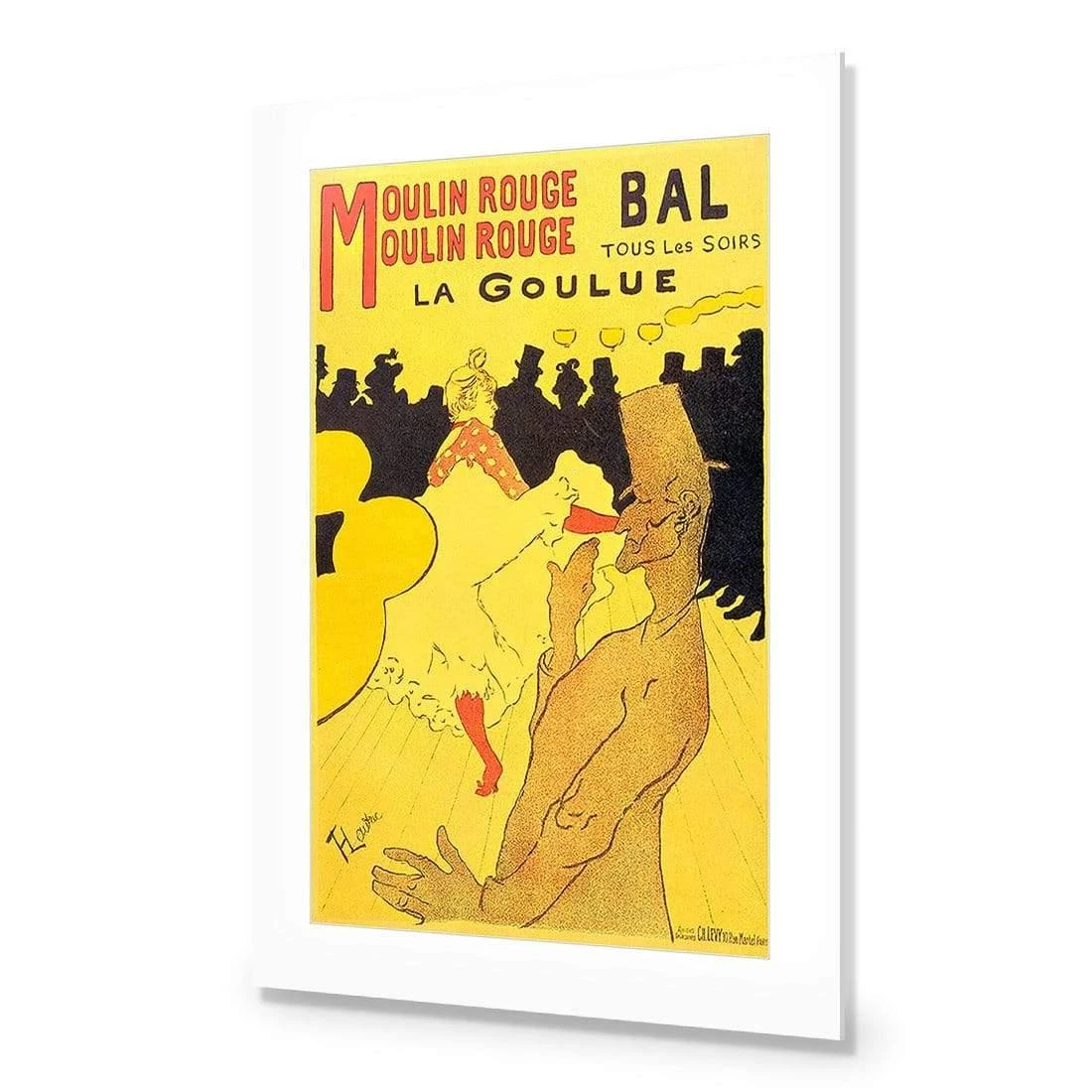 Moulin Rouge la Goulue By Toulouse-Lautrec Moulin Rouge La Goulue By Toulouse-Lautrec -WALL ART DESGIN SALE moulin rouge la goulue by toulouse lautrec acrylic glass with border no frame 45x30cm 468291