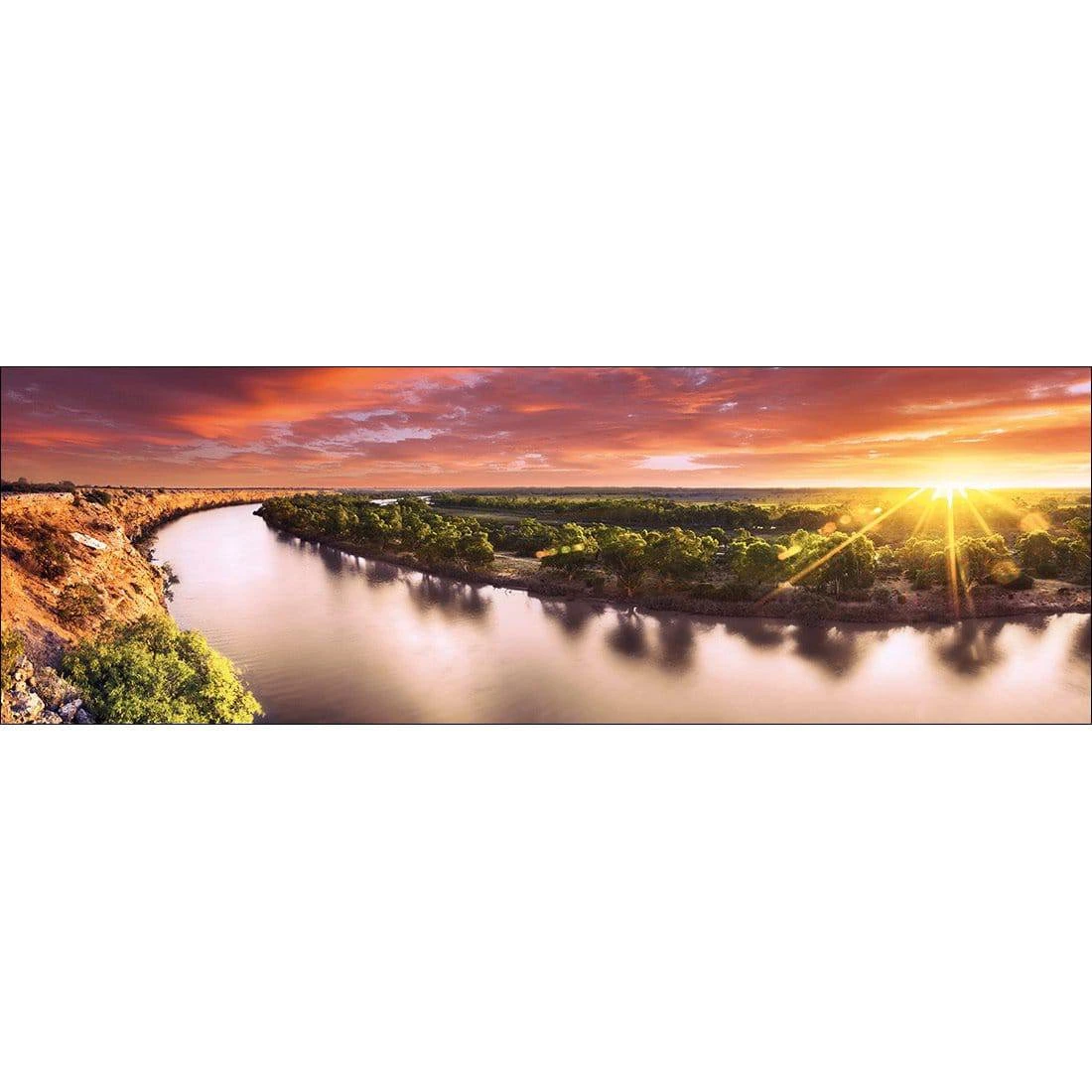 Murray River Sunrise Canvas Art Murray River Sunrise Canvas Art -WALL ART DESGIN SALE murray river sunrise canvas art 60x20cm no frame 603004