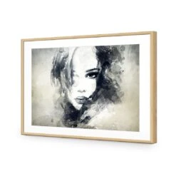 Mysterious Vision -WALL ART DESGIN SALE mysterious vision acrylic glass with border oak frame 45x30cm 348884